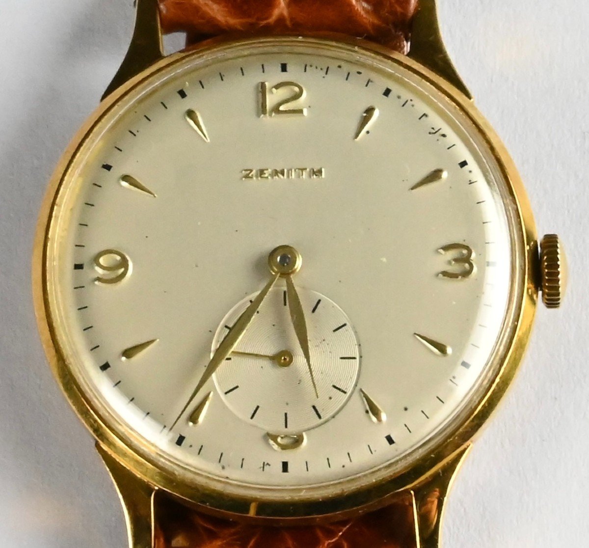 Zenith - Montre-bracelet - Boîtier En Or 18 Carats - Suisse Années 1960-photo-3